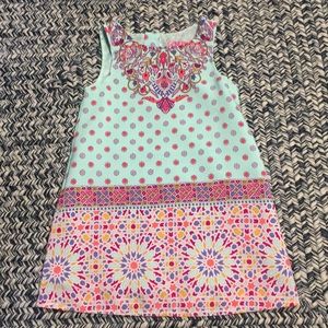 Toddler Girls colorful Sleeveless Dress 3T